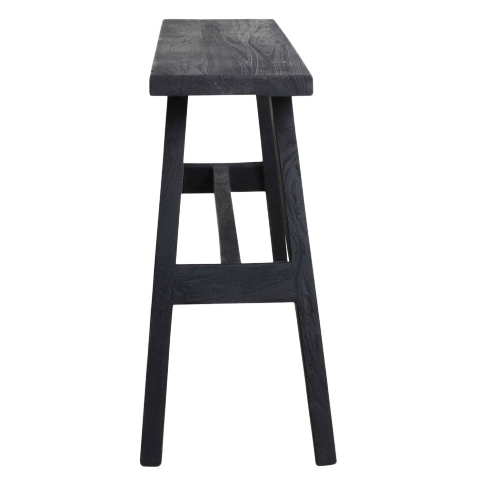 Banc 'Hållplats' L - Noir