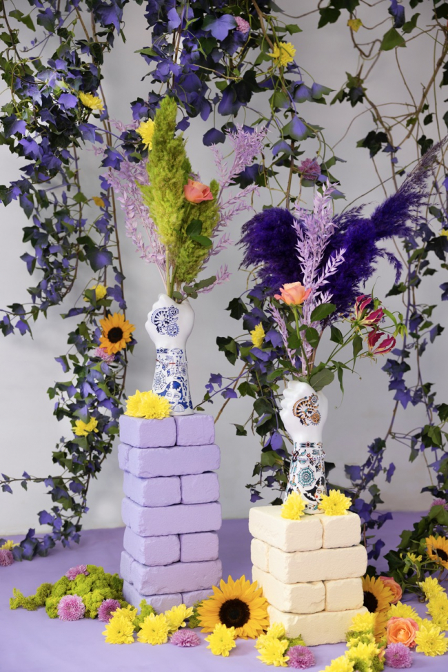 Vase 'Liberty Matters' - Bleu