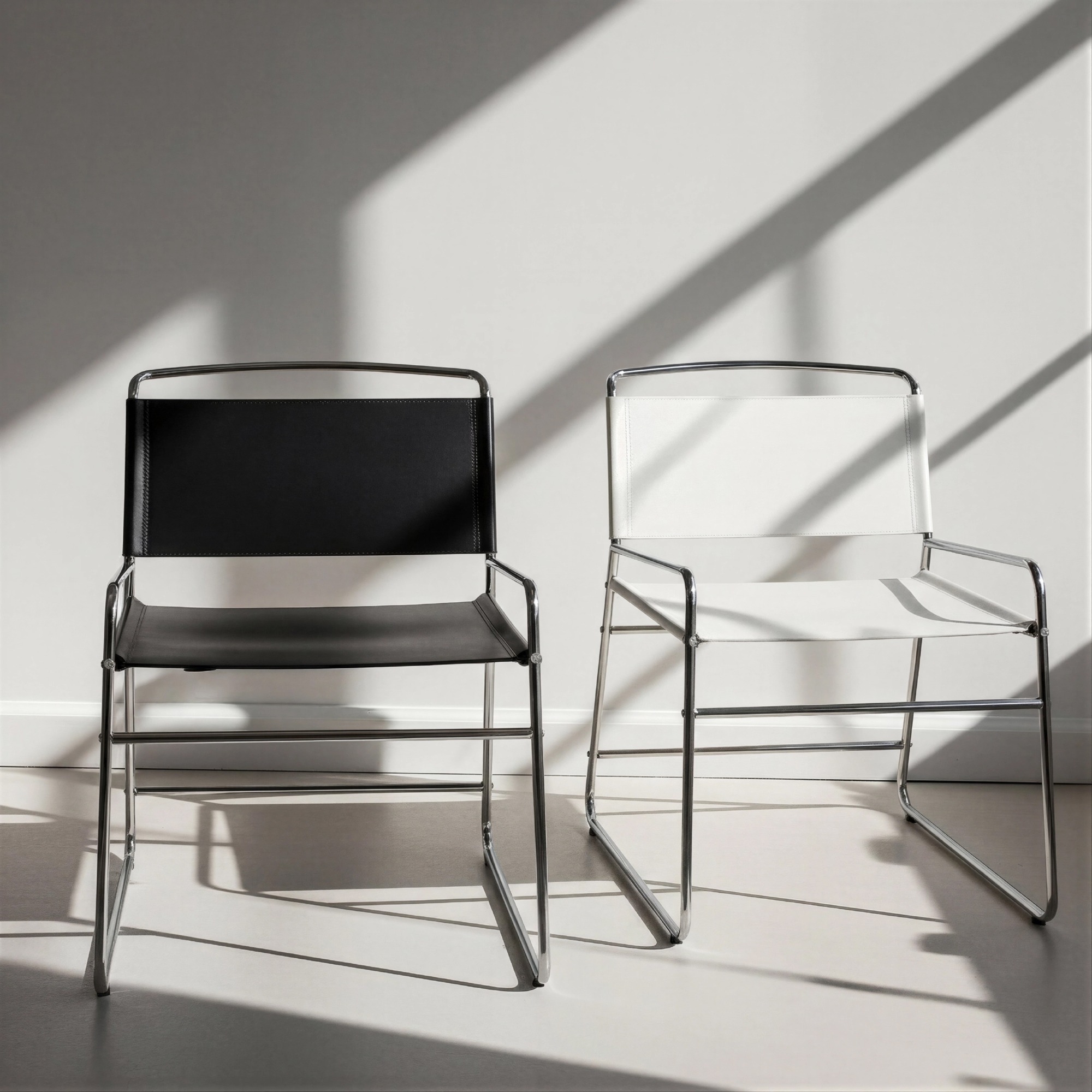 Chaise 'Lucca' - Noir