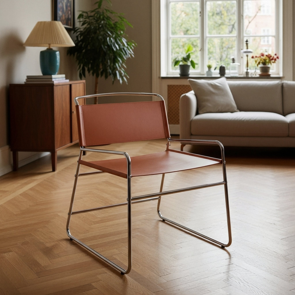 Chaise 'Lucca' - Marron