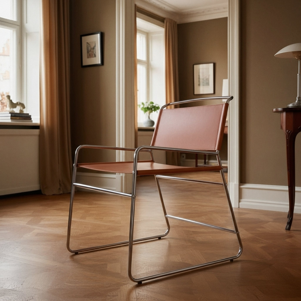 Chaise 'Lucca' - Marron