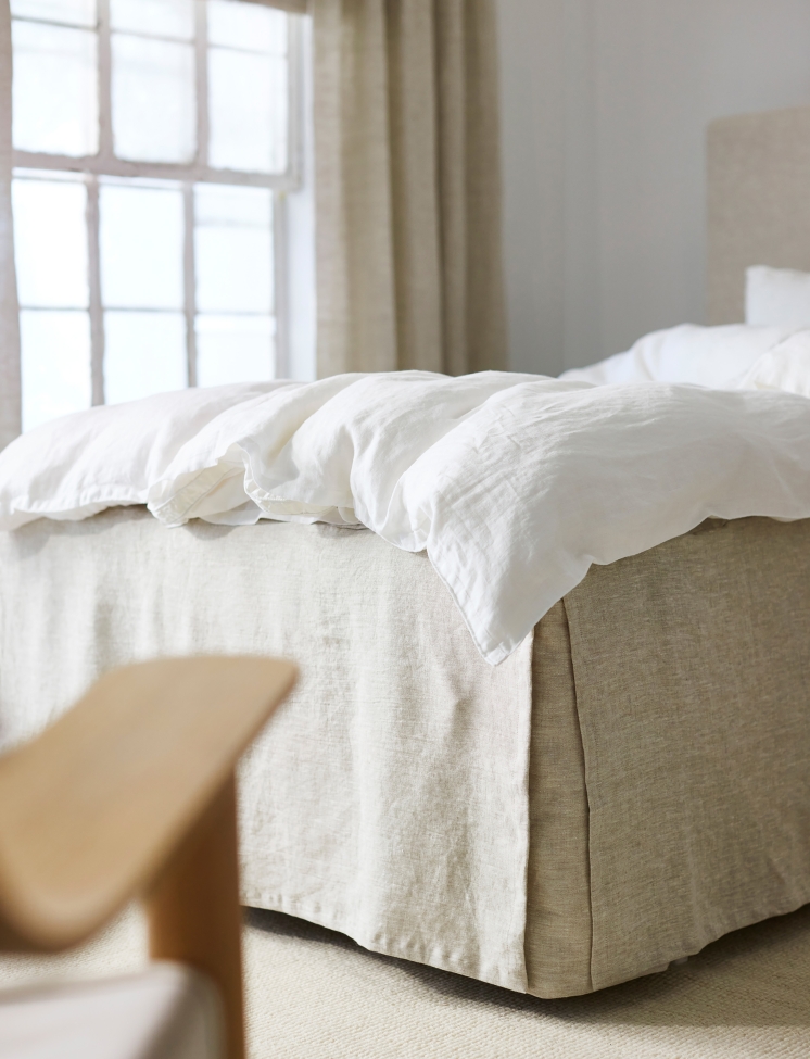 Housse de lit 'Miramar' 90x220x52 - Nature