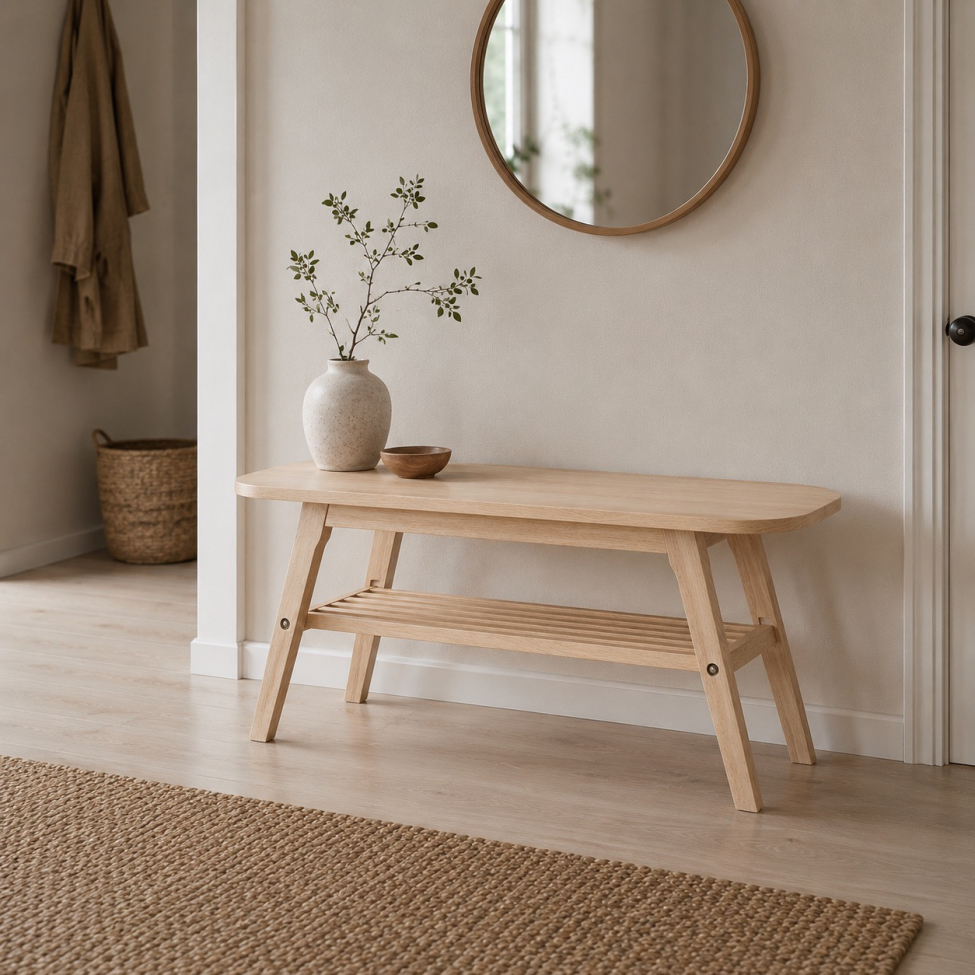 Table basse 'Créme' - Pigment blanc