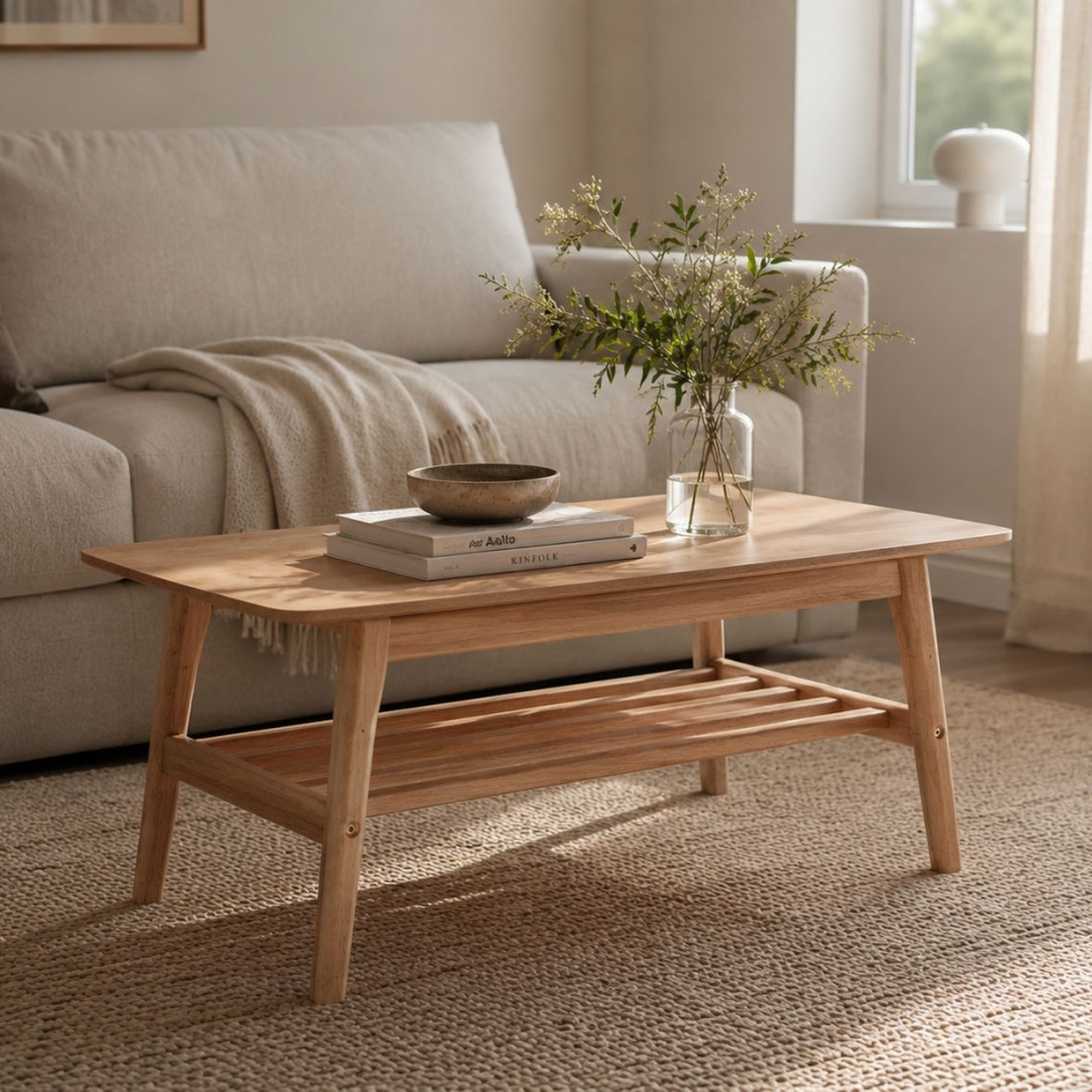 Table basse 'Créme' - Naturel