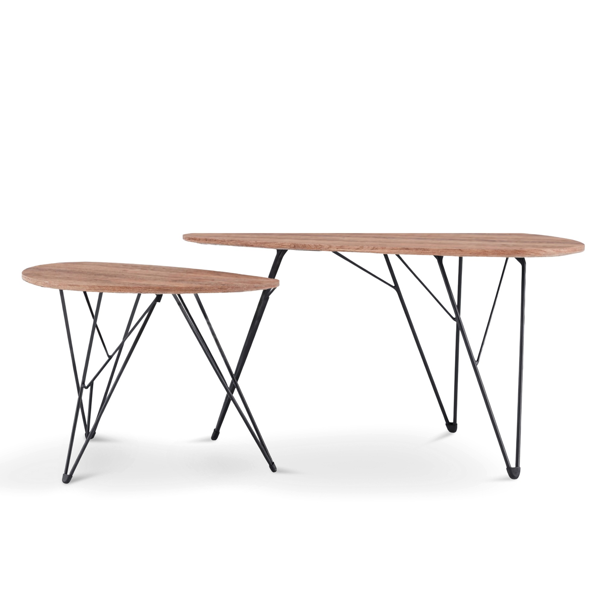Table basse 'Twin' 2 pièces - Naturel