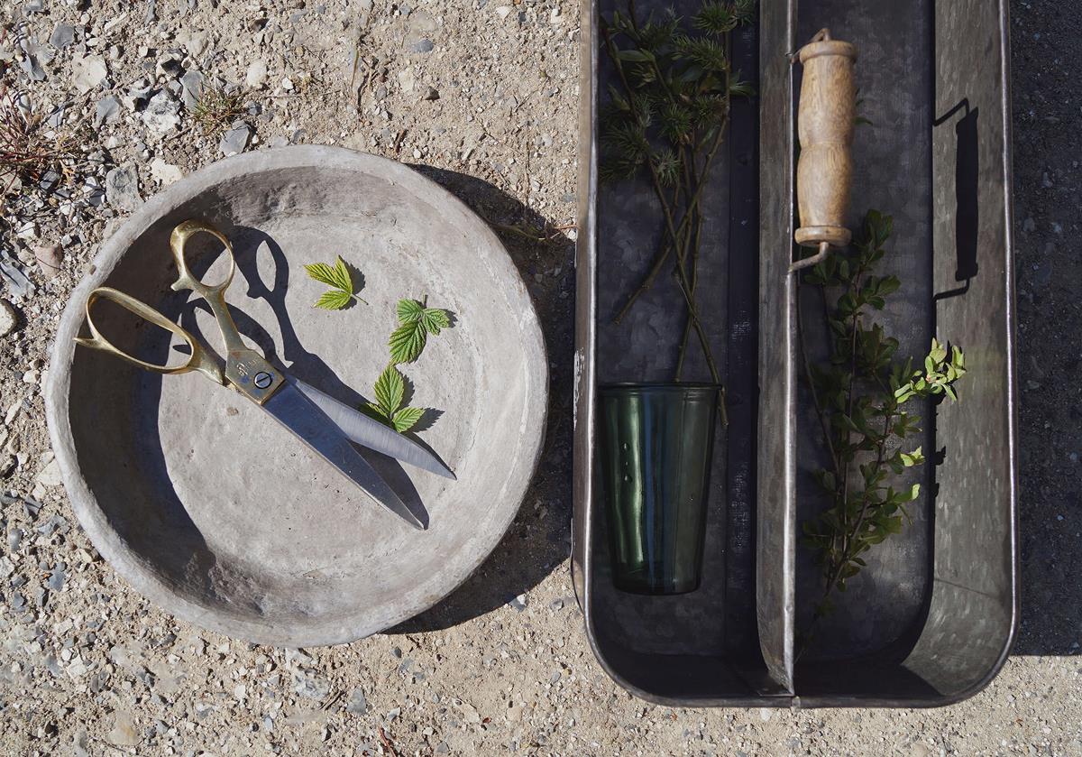 Boîte en fer 'Agustin' - Gris