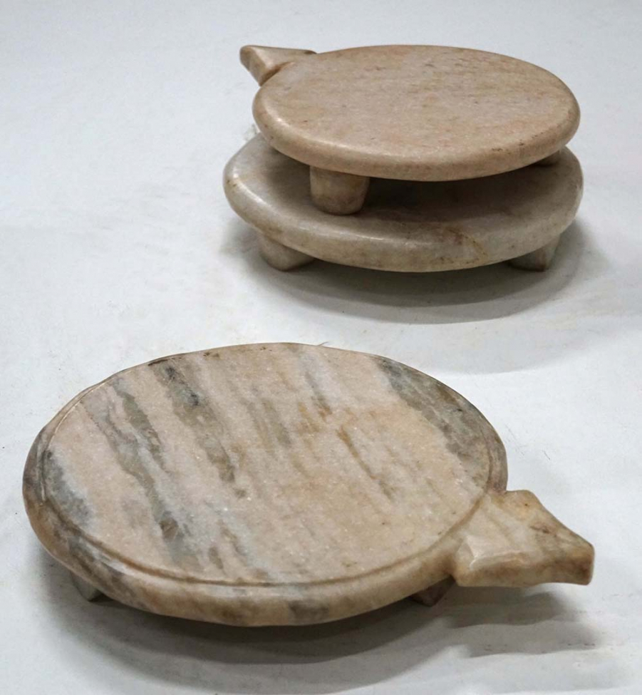 Plat en marbre 'Will' - Rond