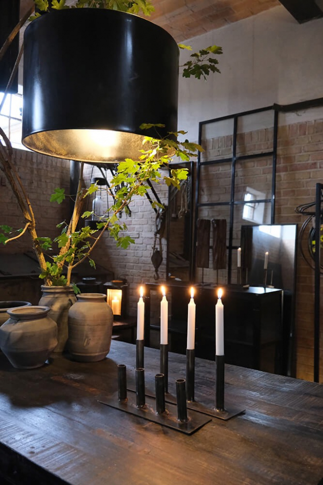 Bougeoir 'Line' - Fer