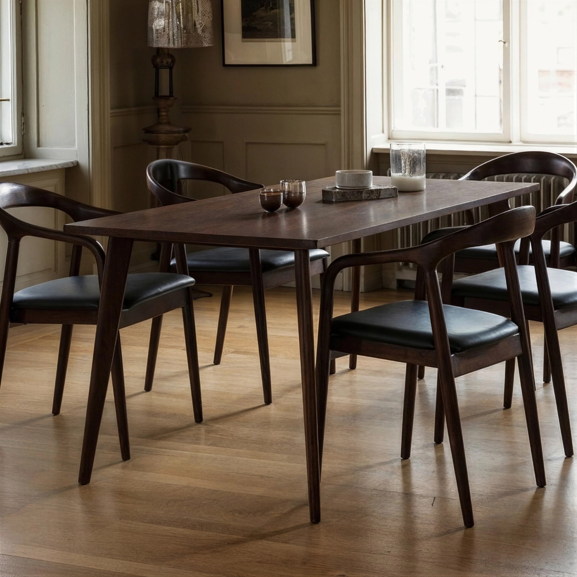 Table à manger 'Nordisk' 180x70cm - Noyer
