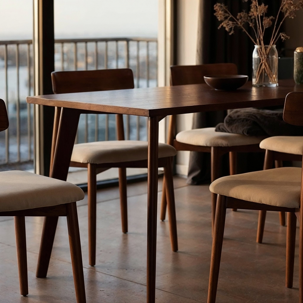 Table à manger 'Nordisk' 180x70cm - Noyer