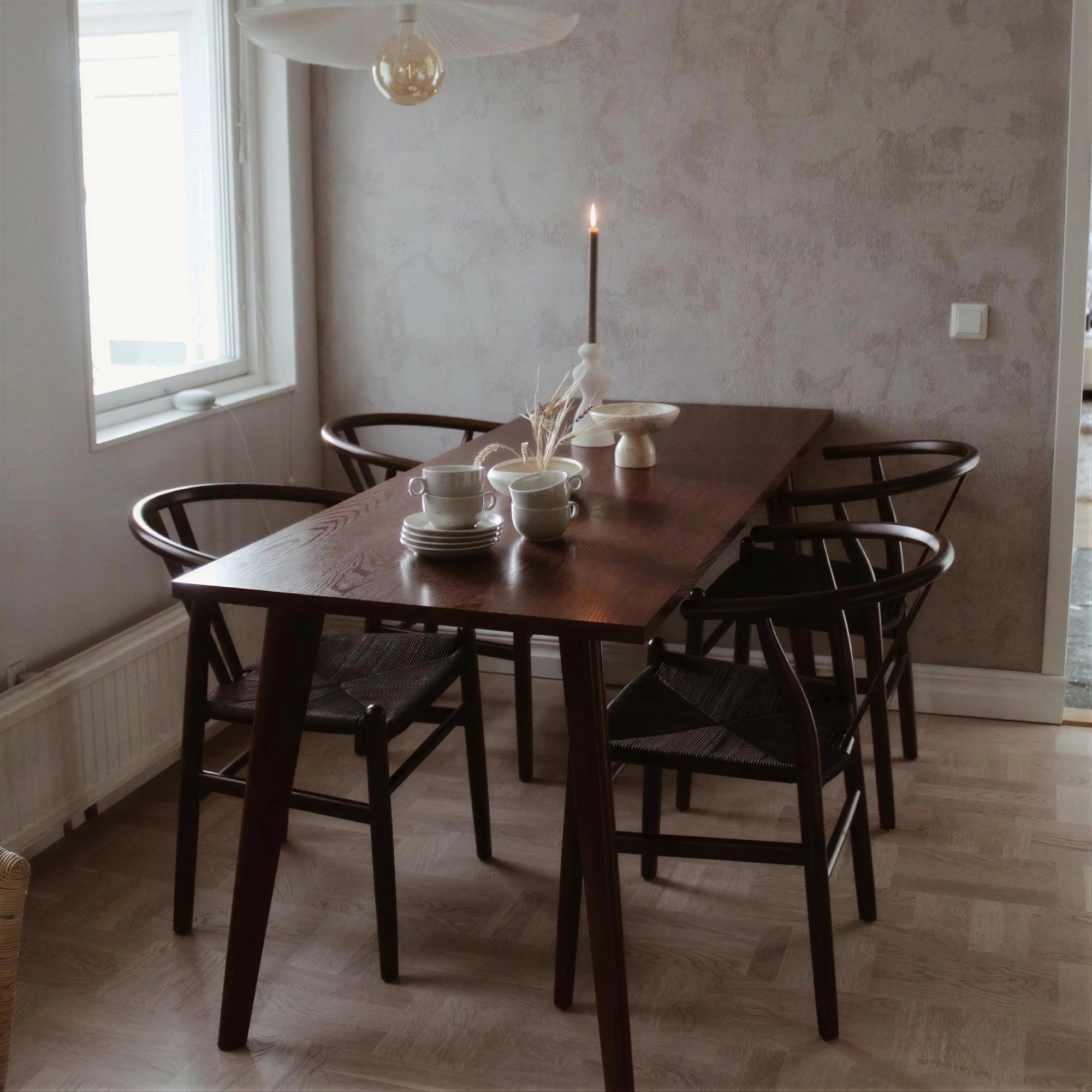 Table à manger 'Nordisk' 180x70cm - Noyer