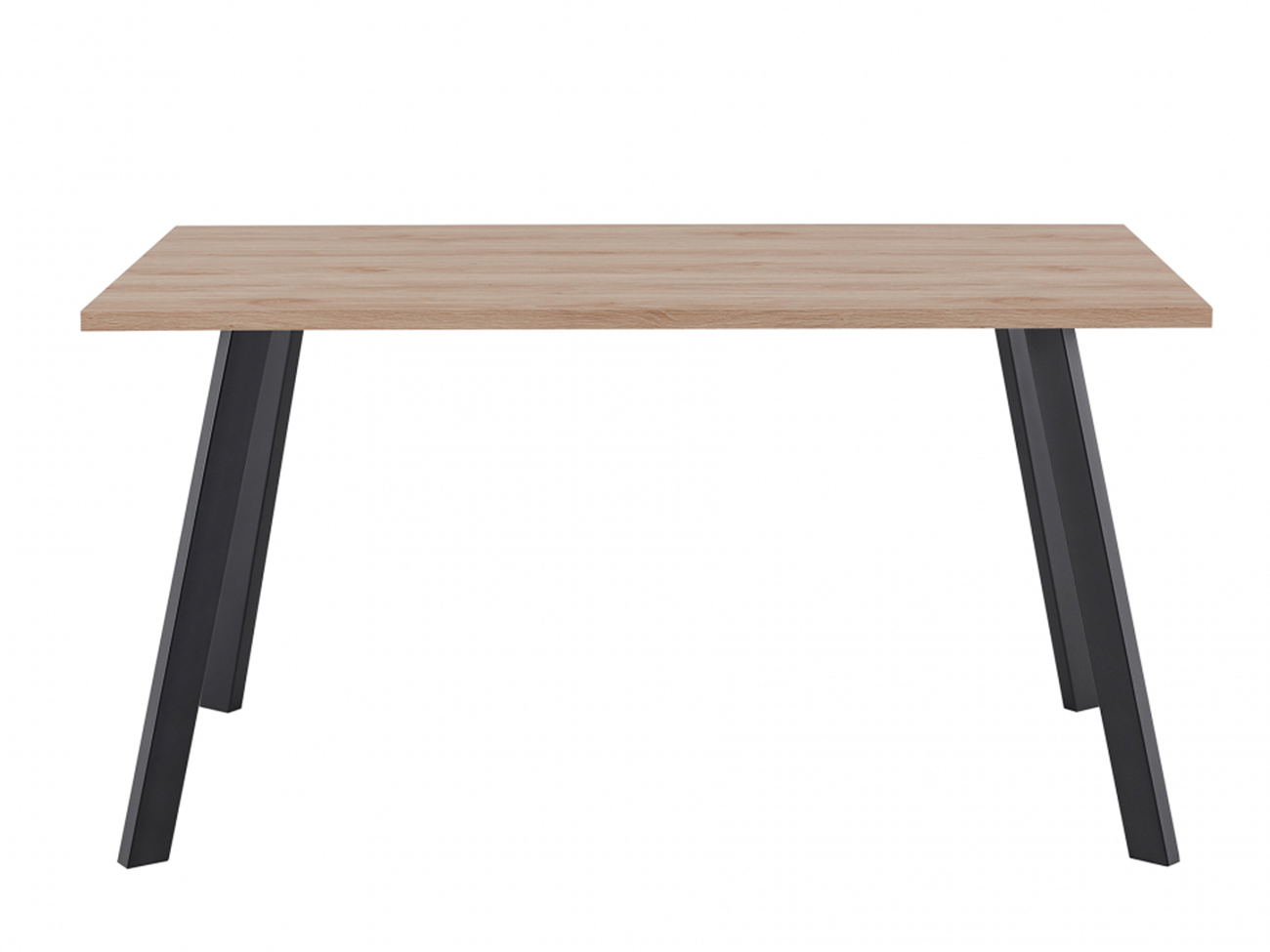 Table à manger 'Klassisk' 140x80cm - Noir/Chêne