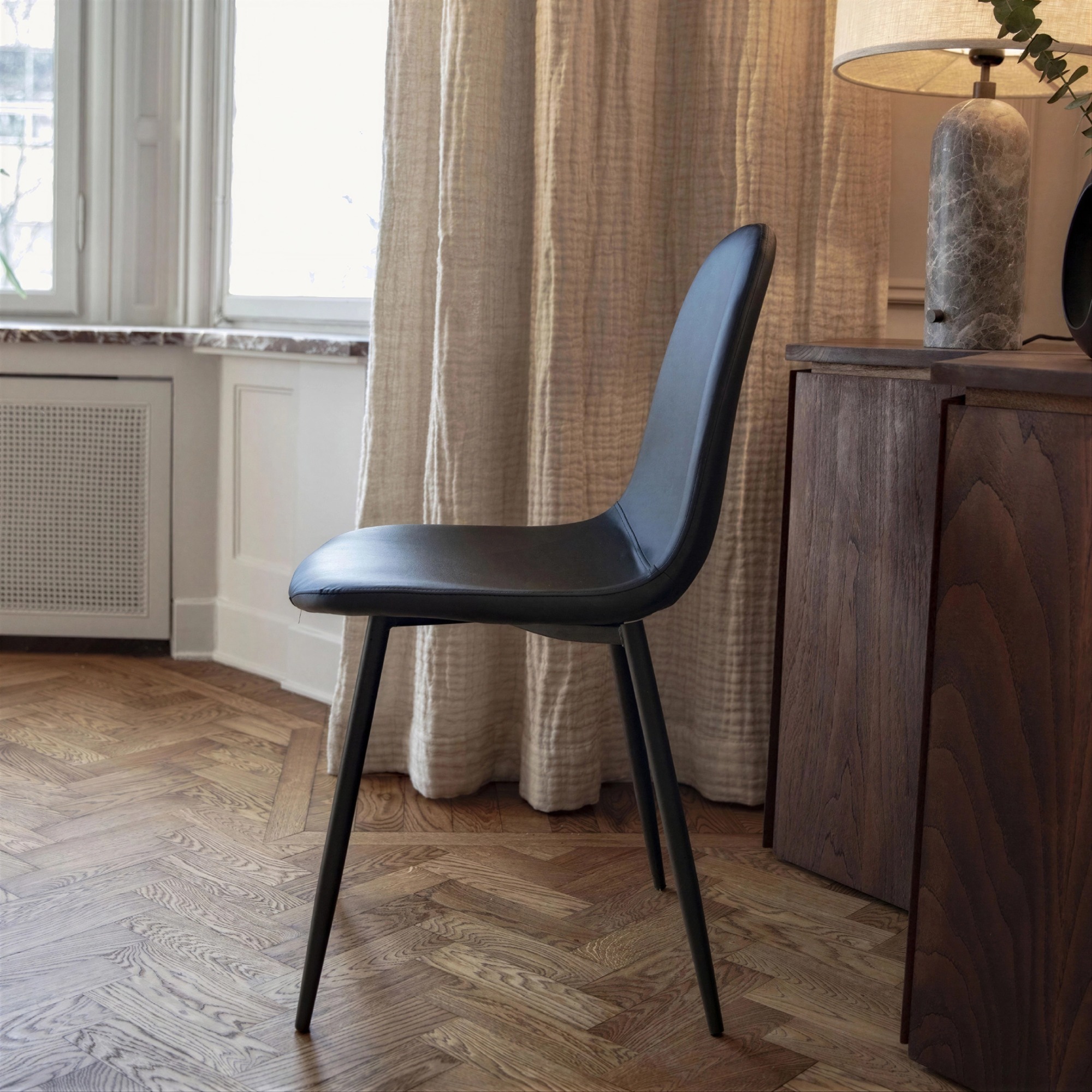 Chaise 'Forma' - Noir