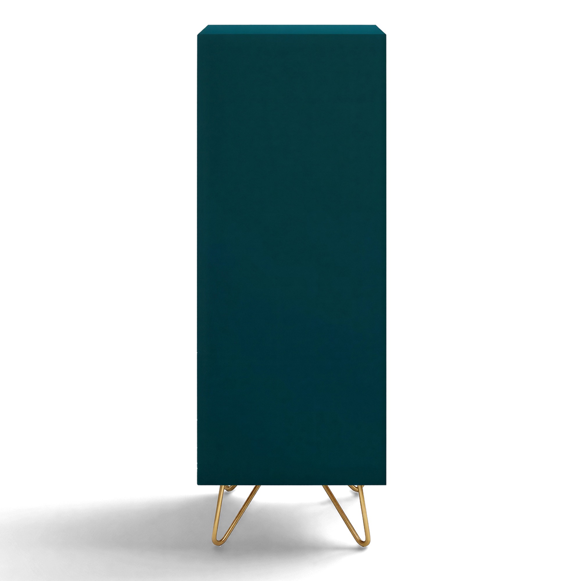Commode 'Elle' 45x110 - Turquoise/Laiton