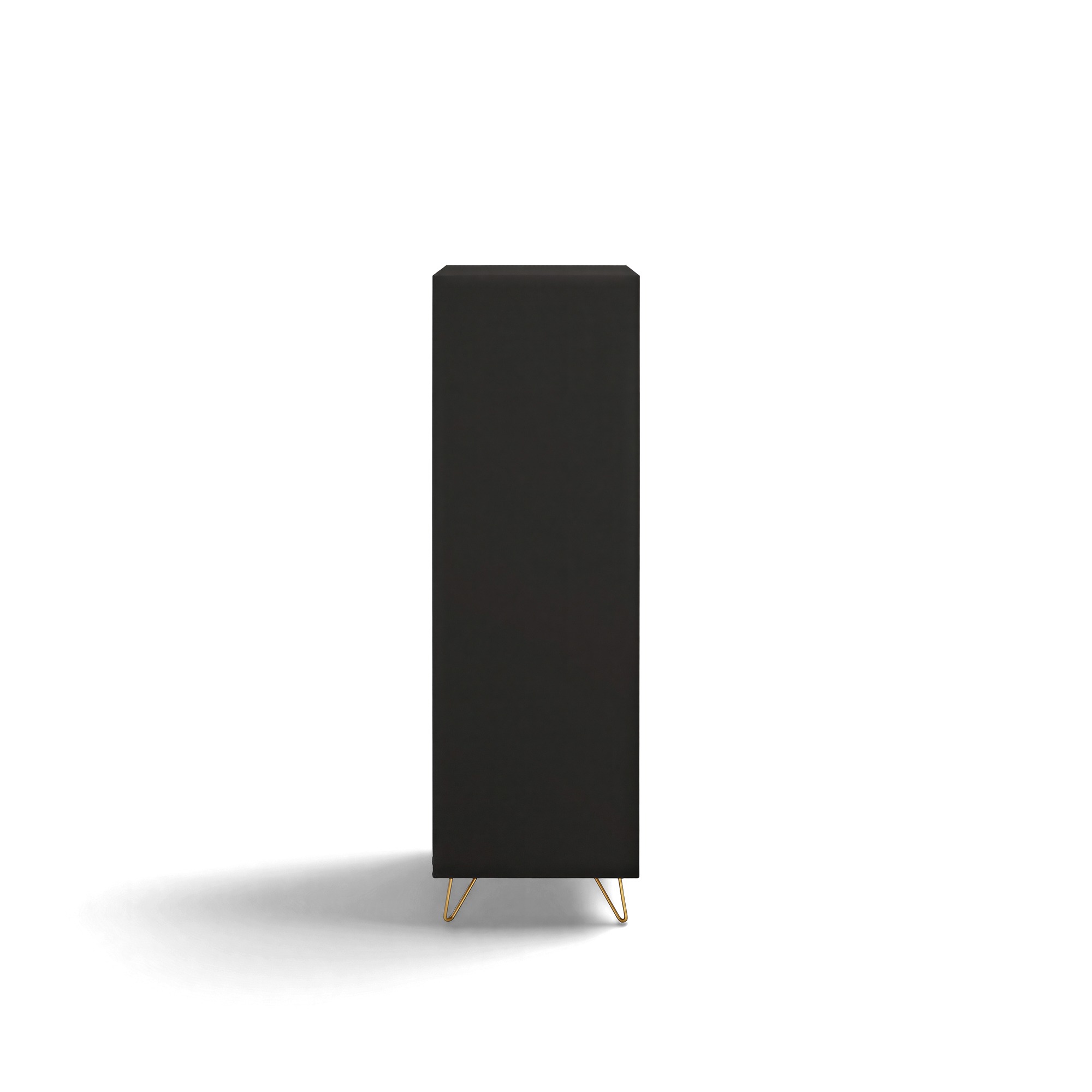 Armoire 'Elle' - Noir/Laiton
