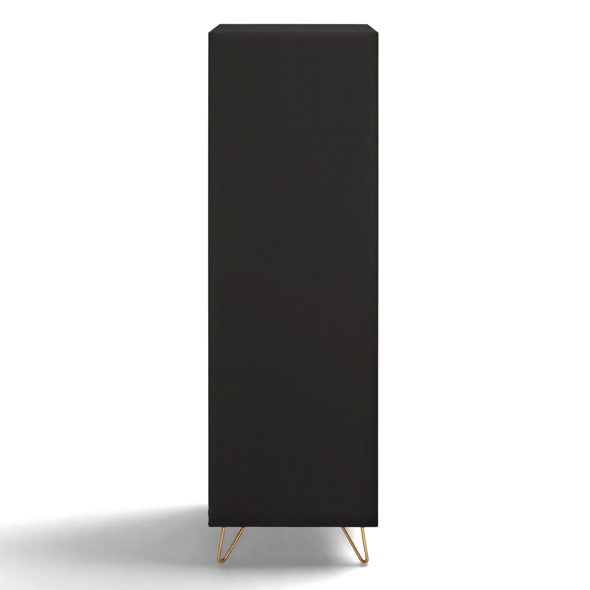 Armoire 'Elle' - Noir/Laiton
