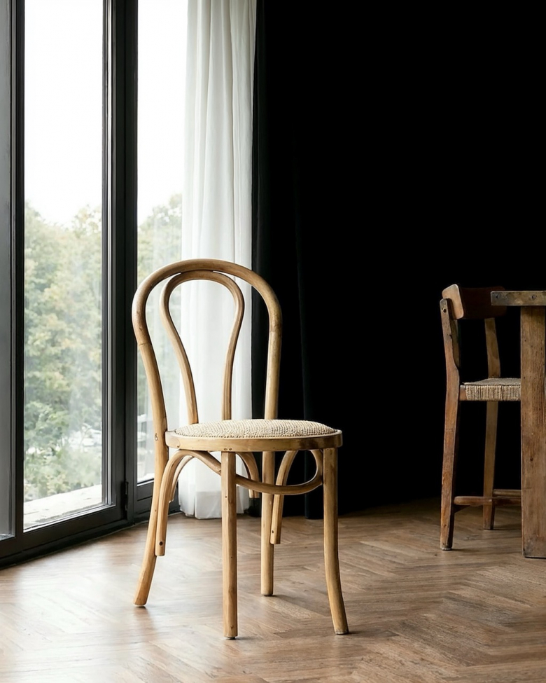 Chaise 'Bistro' - Rotin/Naturel