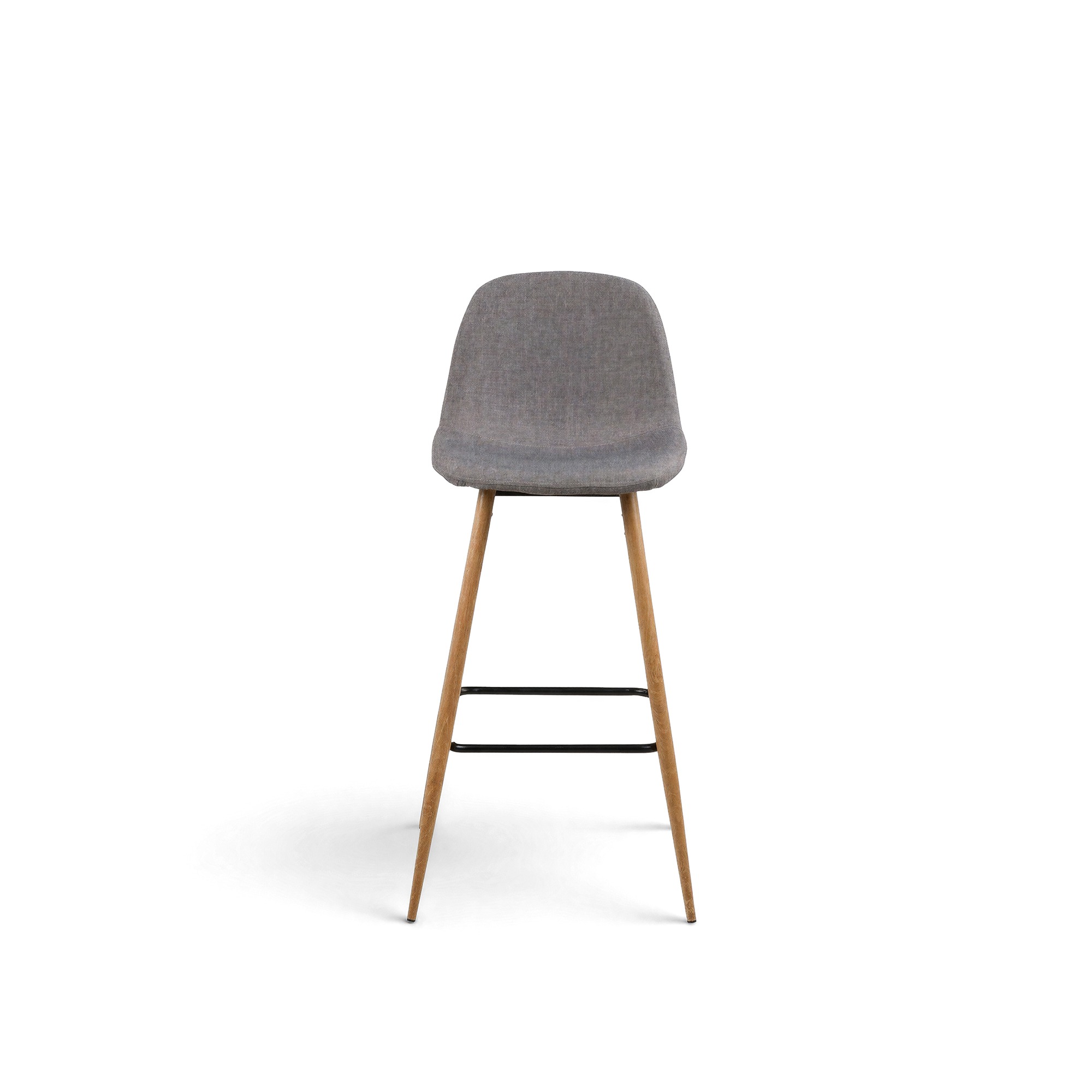 Tabouret de bar 'Soller' - Nature/Gris clair