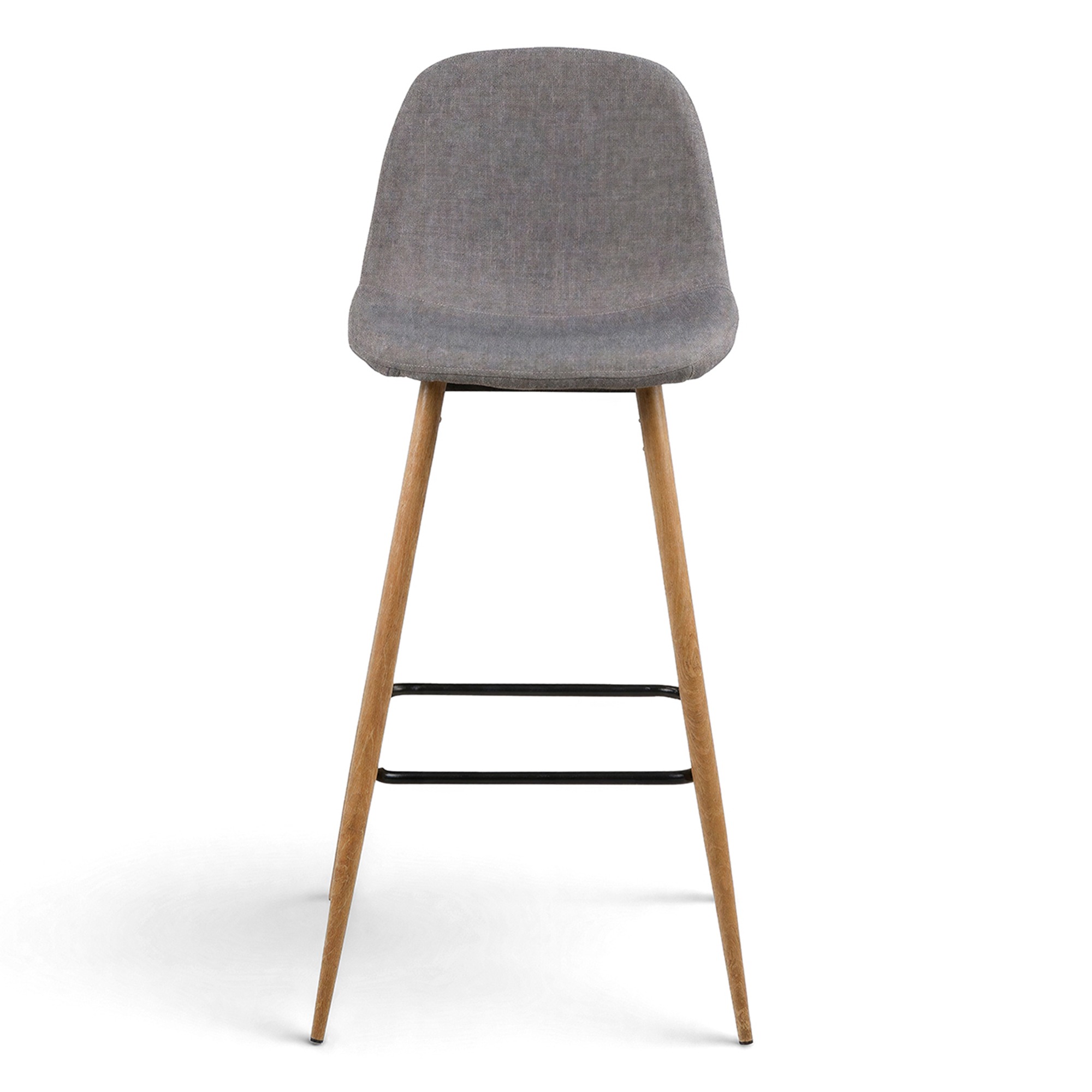 Tabouret de bar 'Soller' - Nature/Gris clair