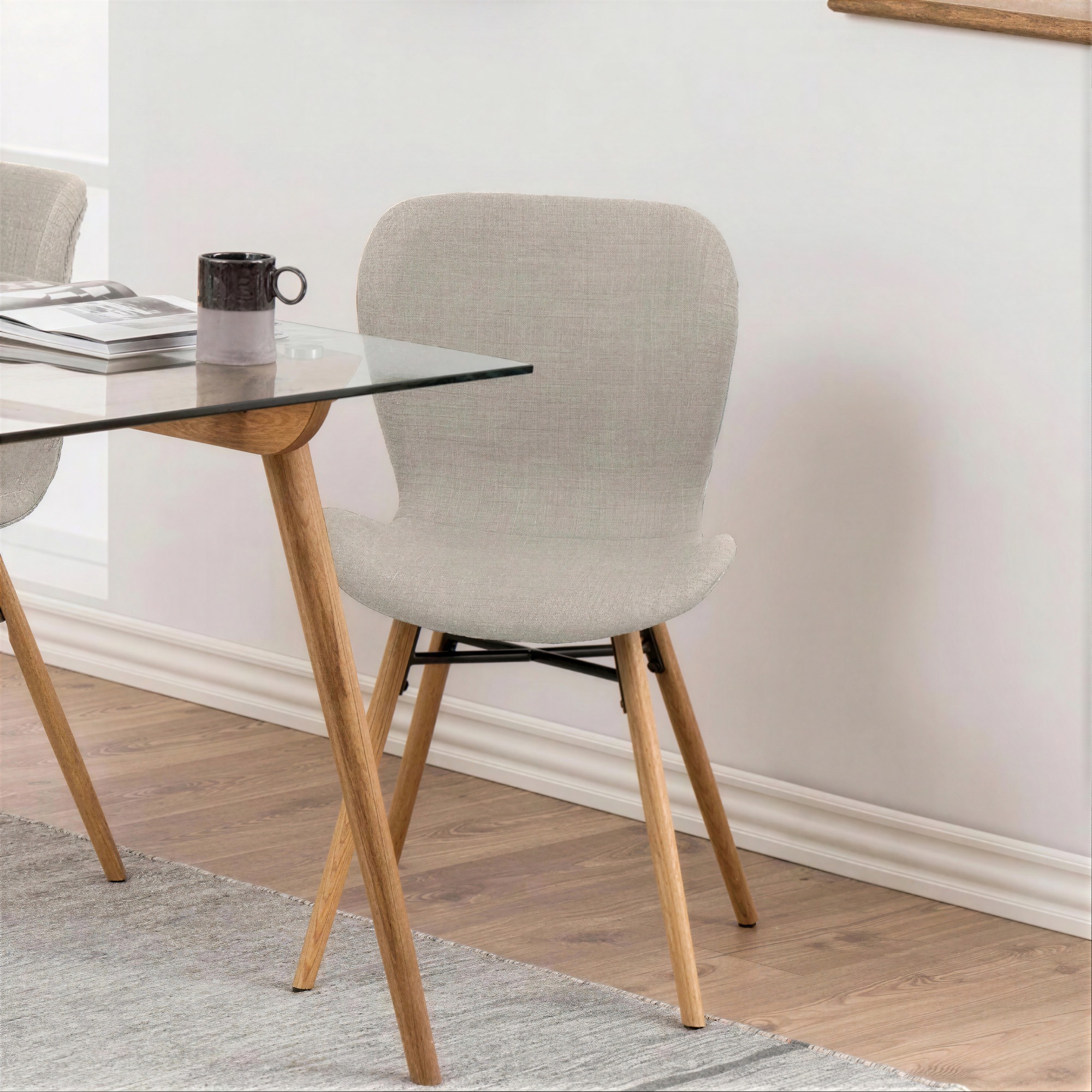 Chaise 'B&ouml;da' - Beige/Nature