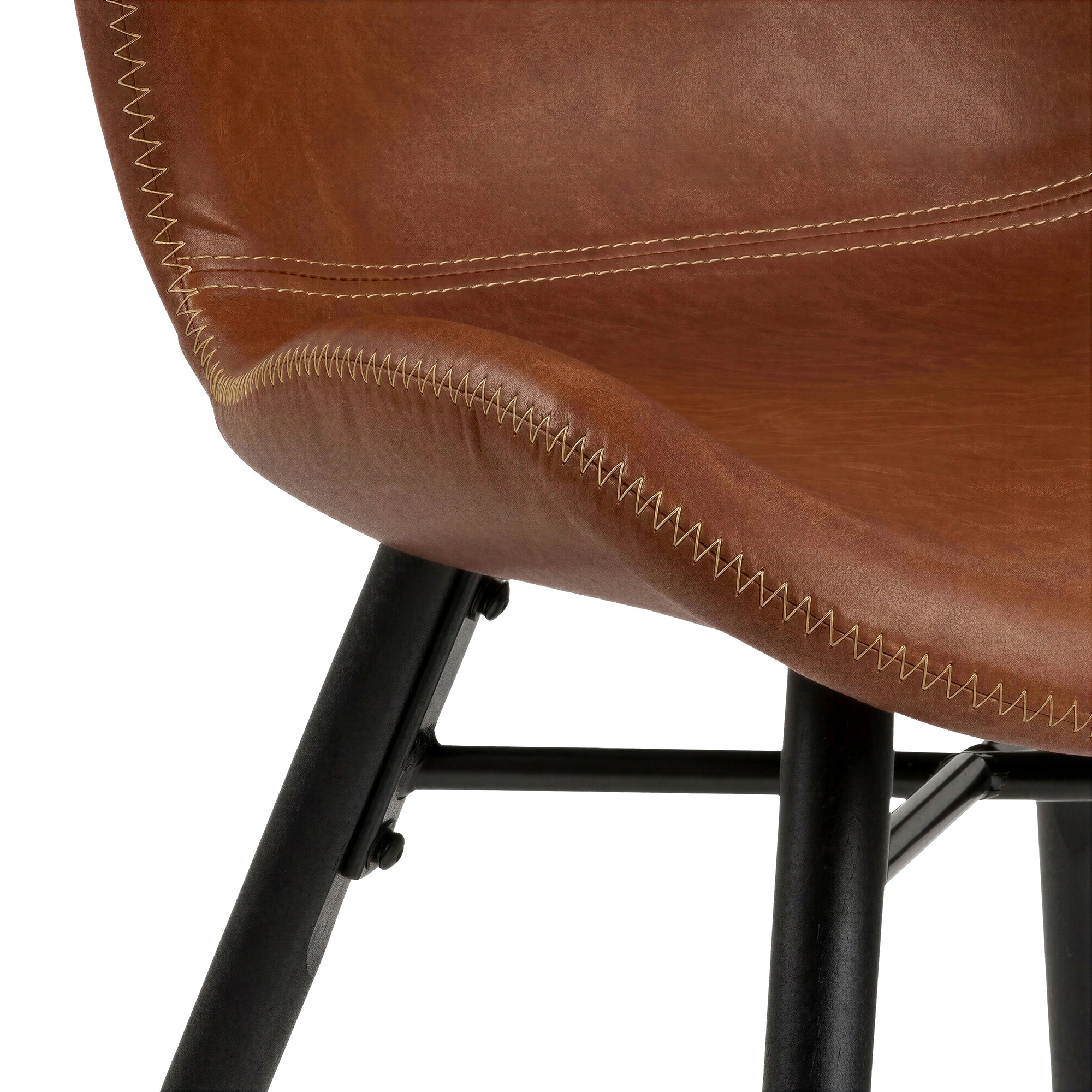 Chaise 'Böda' - Noir/Marron