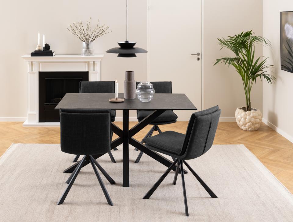 Table à manger 'Heaven' 135x80cm - Noir