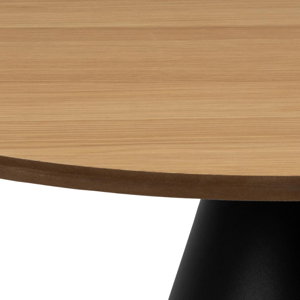 Table basse 'Soli' 65cm - Nature/Noir
