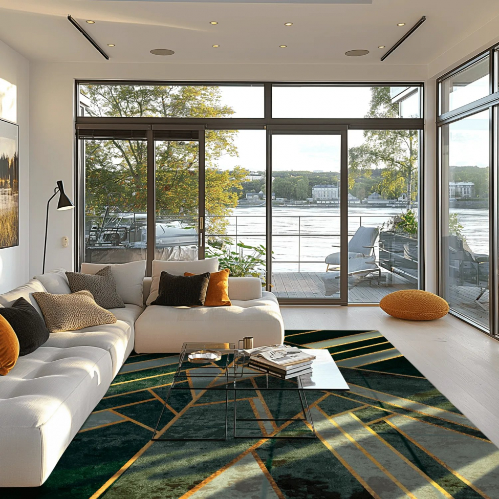 Tapis Wilton 'Amasra' - Vert