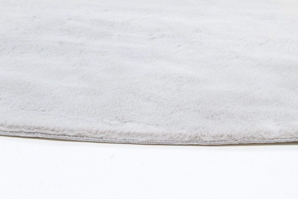 Tapis rond 'Aranga Super Soft' - Gris