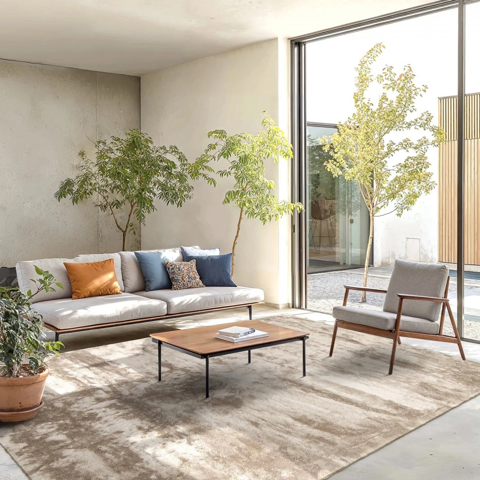 Tapis à poils longs 'Aranga Super Soft Fur' - Marron