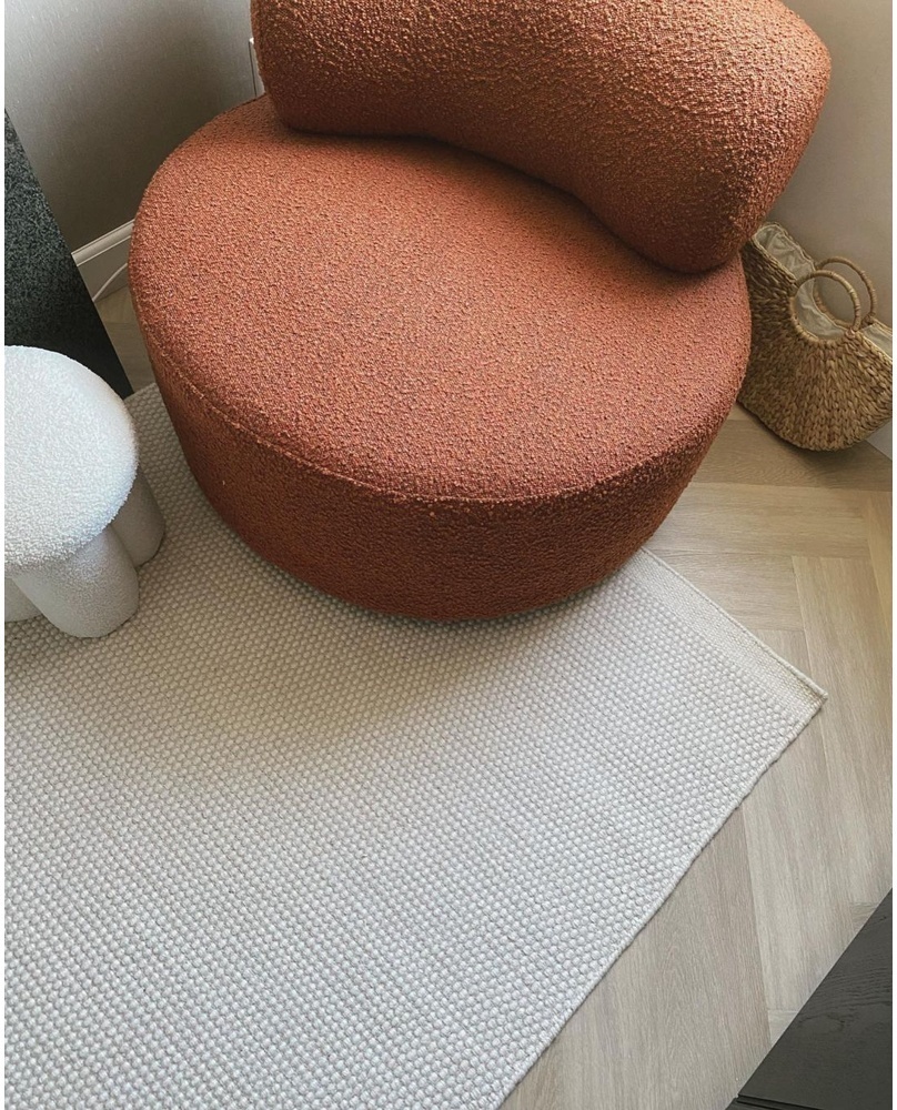 Tapis en laine 'Coastal' - Crème