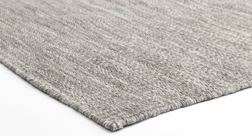 Tapis en laine 'Dhurry' - Beige