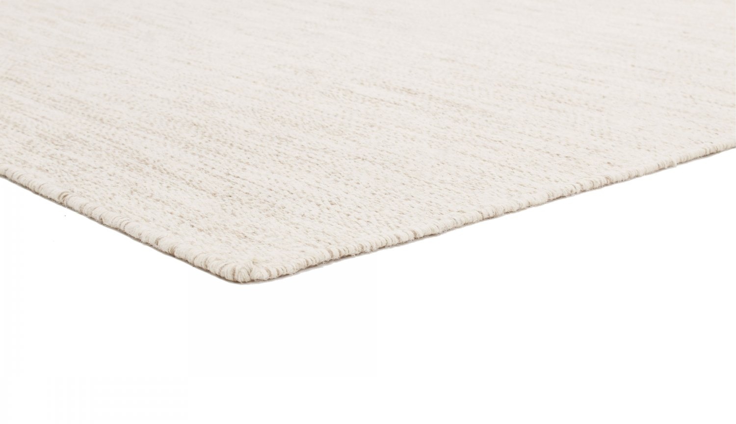 Tapis en laine 'Dhurry' - Naturel