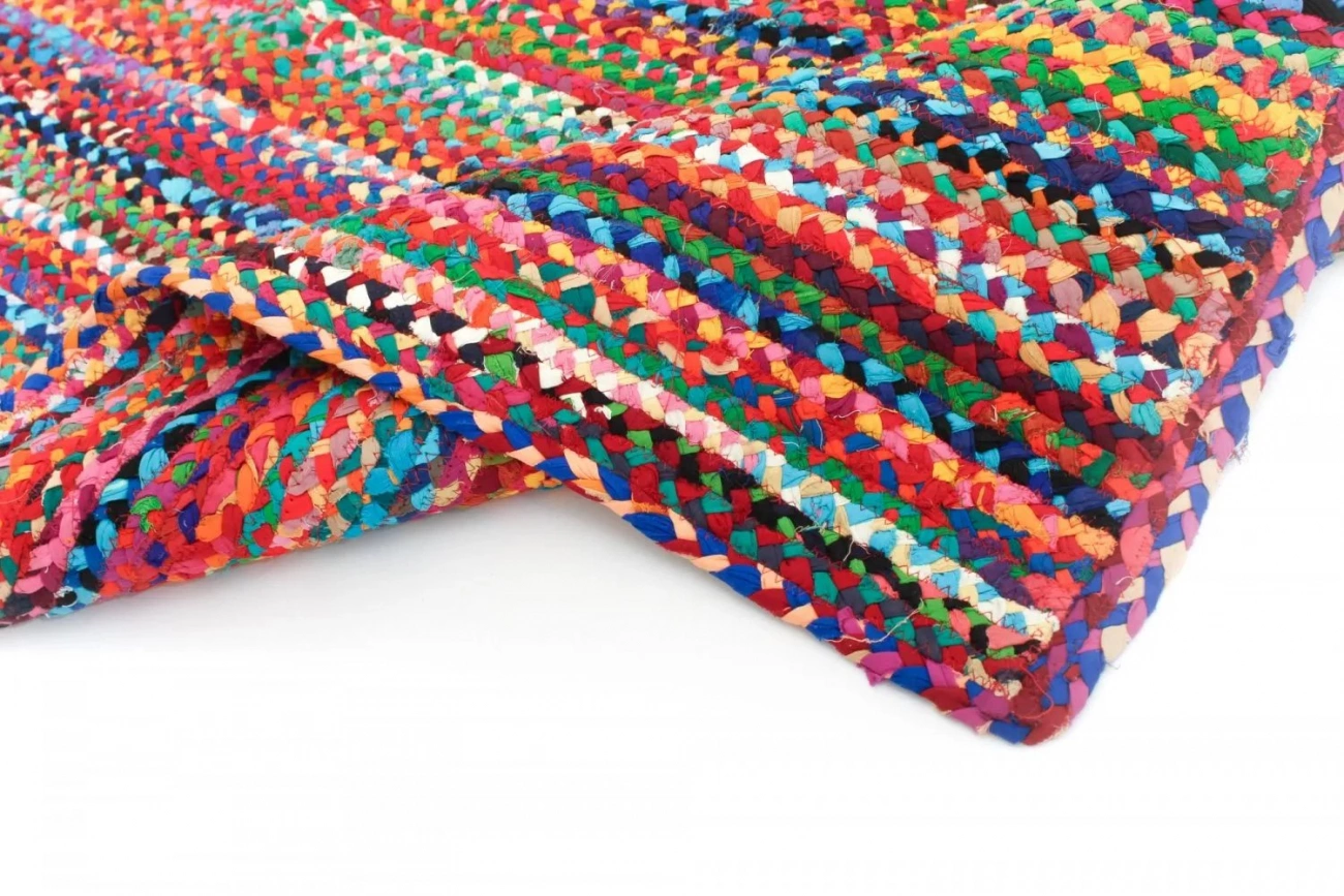 Tapis de lirette 'Flätan' - Multicolore