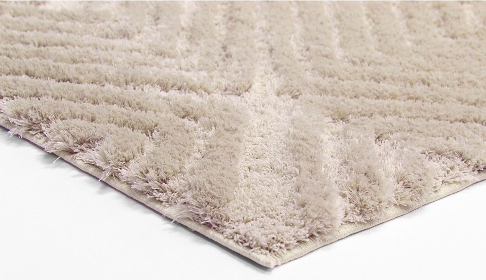 Tapis à poils longs 'Monti' - Beige