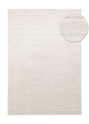 Tapis à poils longs 'Shaggy Indoor-Outdoor' - Crème