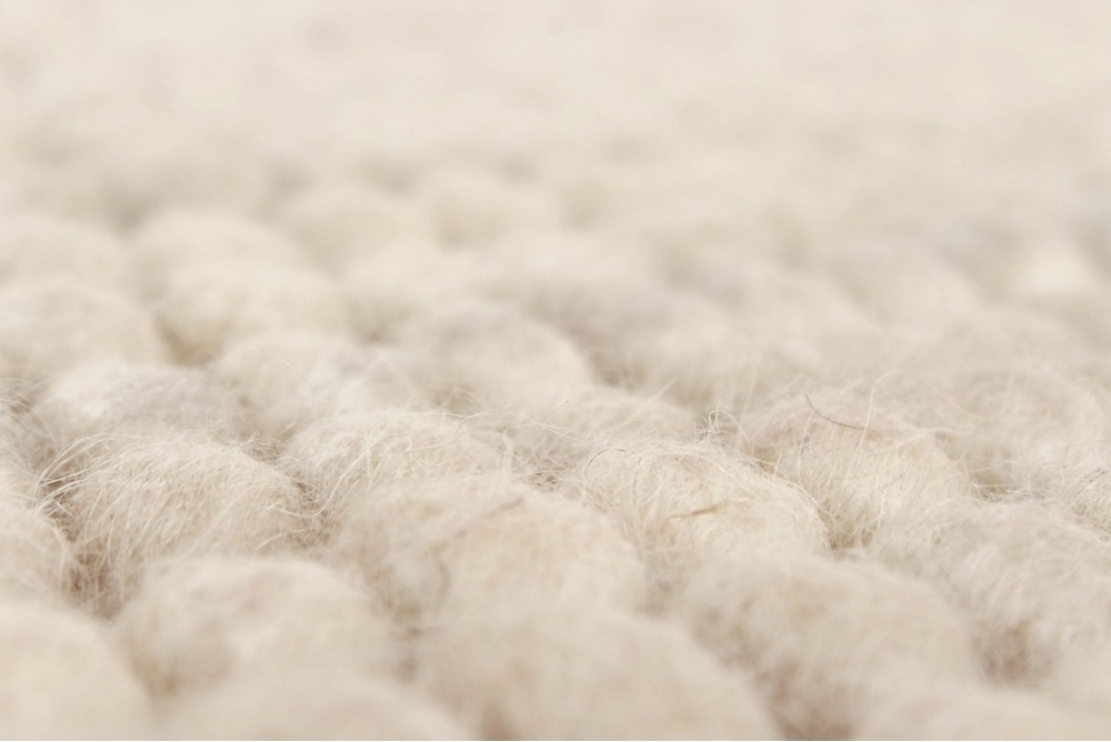 Tapis en laine 'Avafors' - Beige