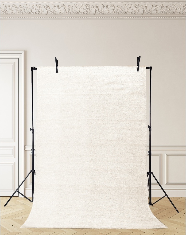 Tapis rond 'Hamilton' - Blanc
