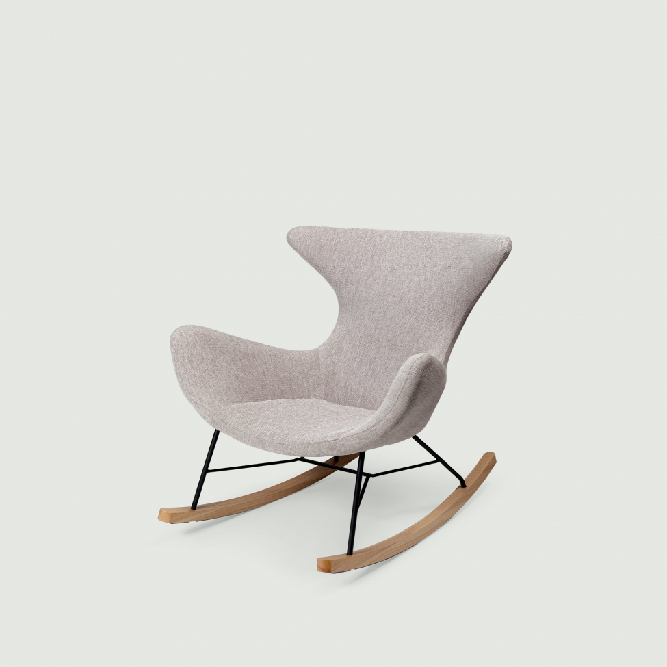 Chaise berçante 'Gaia' - Gris