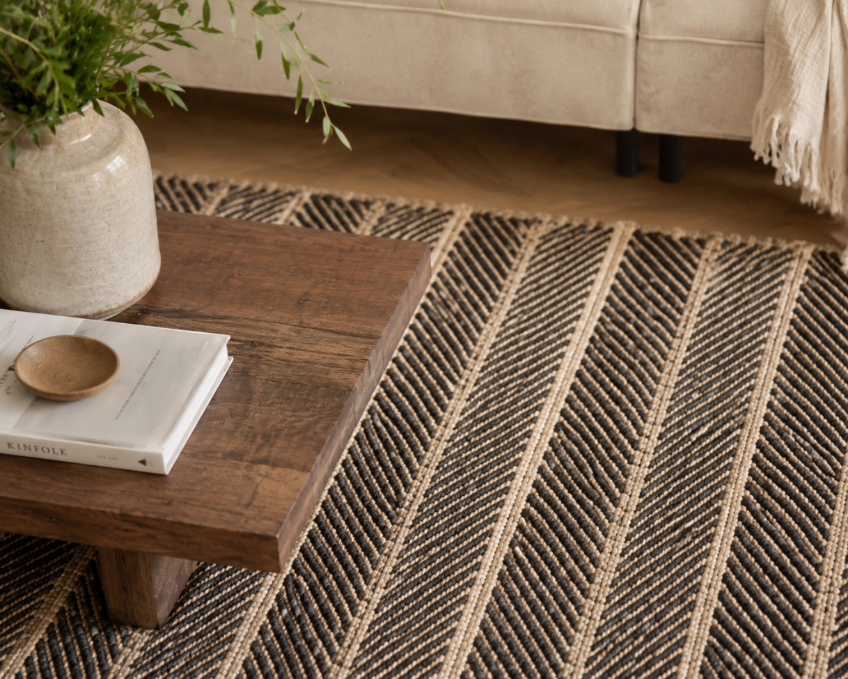 Tapis 'Striped Sand' - Naturel 160x230
