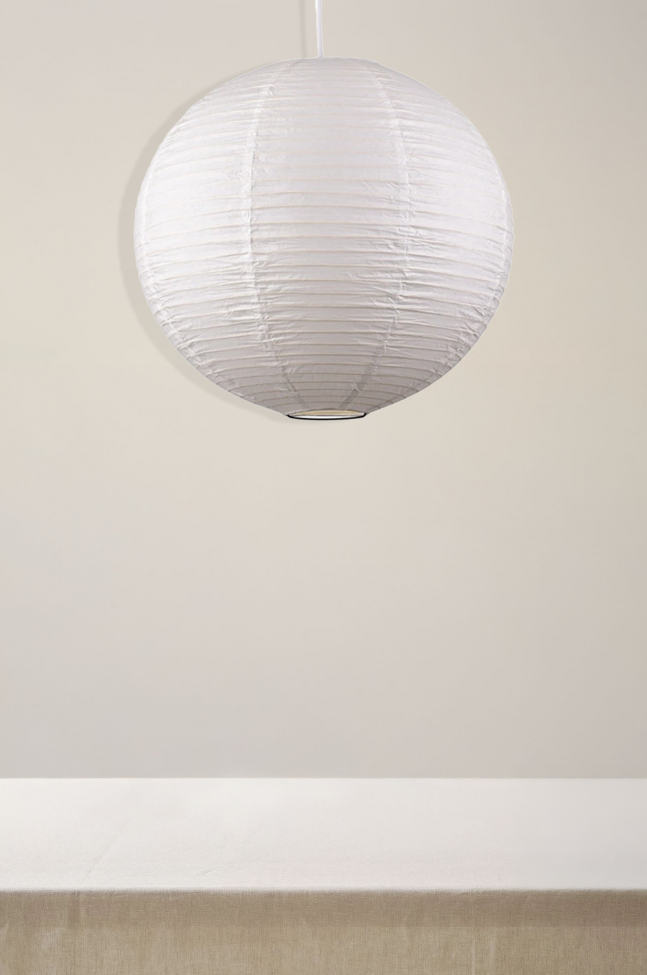 Lampe à riz 'Lycka' - Blanc 30cm