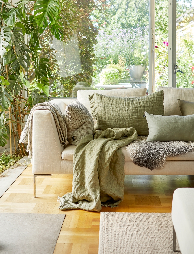 Plaid 'Hannelin' 130x170 - Vert