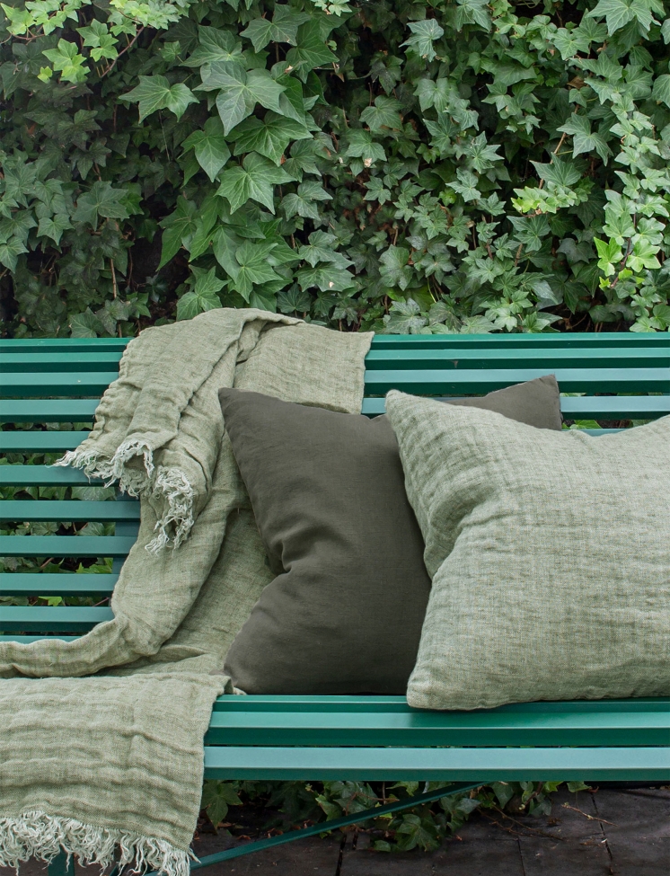 Plaid 'Hannelin' 130x170 - Vert