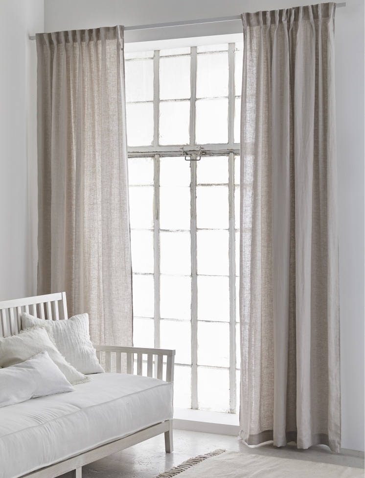 Rideau 'Sunshine' 140x250 - Gris clair