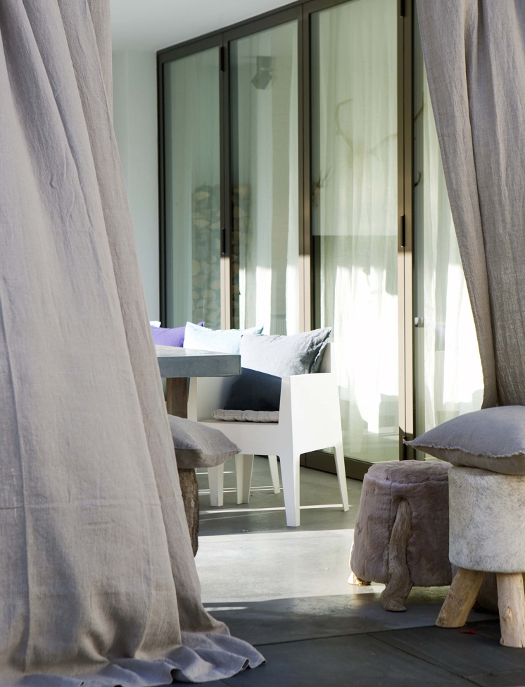 Rideau 'Sunshine' 140x250 - Gris clair