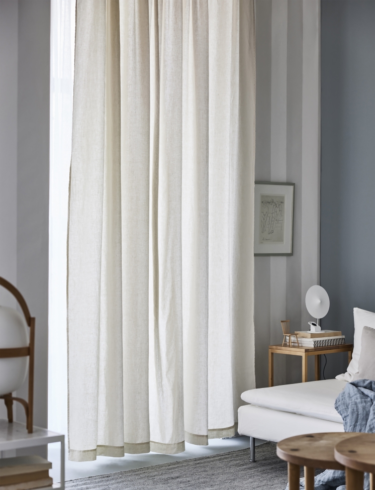 Rideau 'Sunrise' 140x250 - Beige