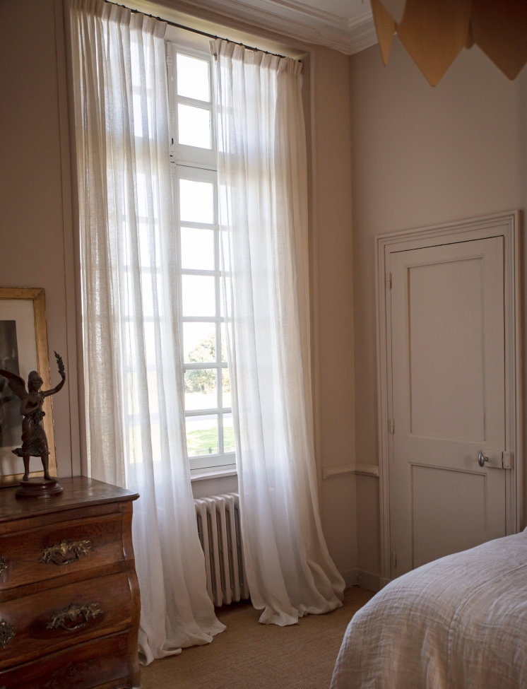 Rideau 'Sunrise' 140x290 - Blanc