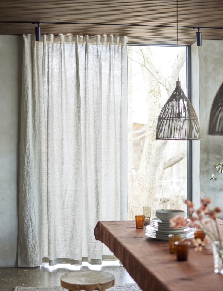 Rideau 'Sunrise' 140x290 - Naturel