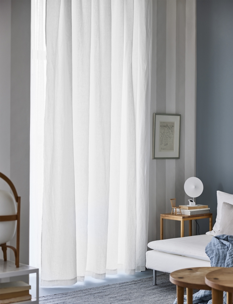 Rideau 'Sunrise' 280x290 - Blanc