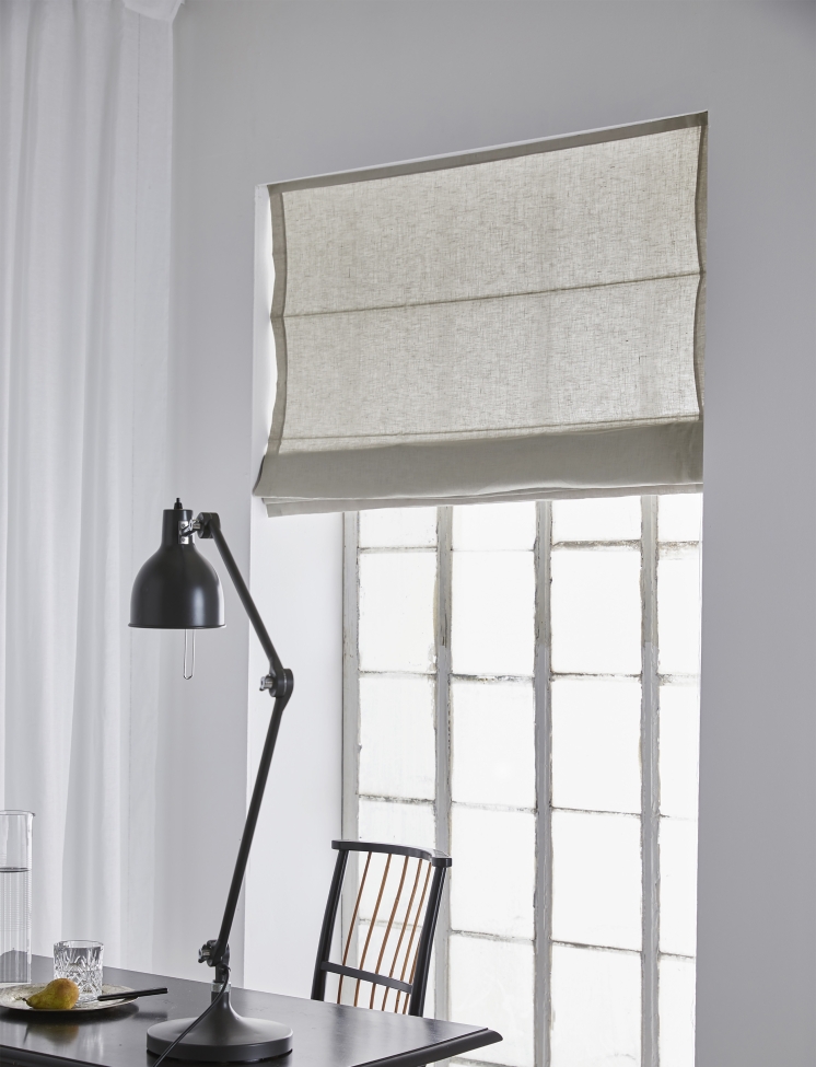 Rideau à enrouleur 'Sunday' 140x180 - Gris clair